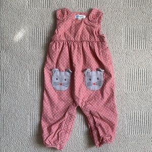 Baby Boden Pink Corduroy Jumpsuit 6-12M